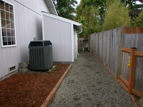 Lower level fireplace